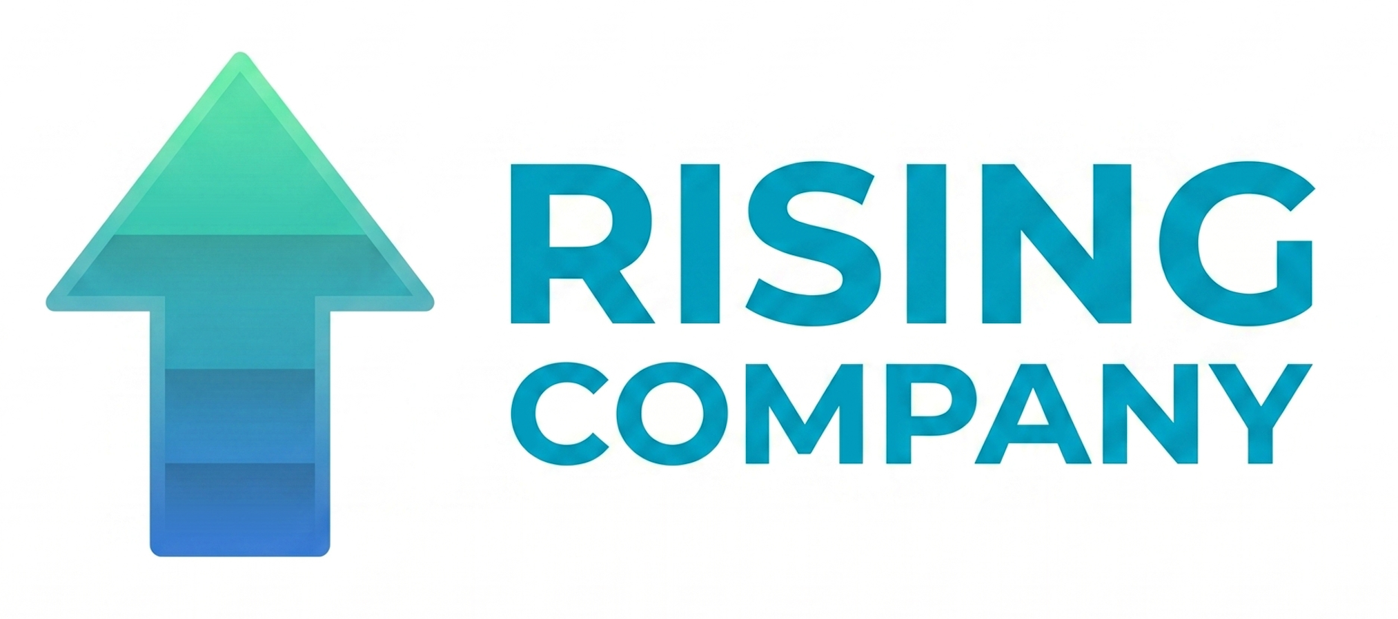 Rising Company horizontal wordmark on white